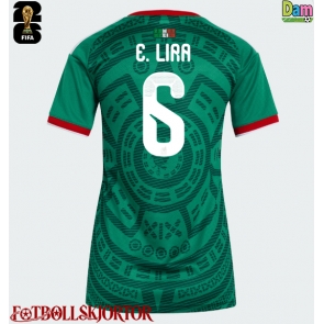 Mexiko Erik Lira #6 Hemmatröja Dam VM 2026 Kortärmad